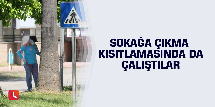 Sokağa çıkma kısıtlamasında da çalıştılar