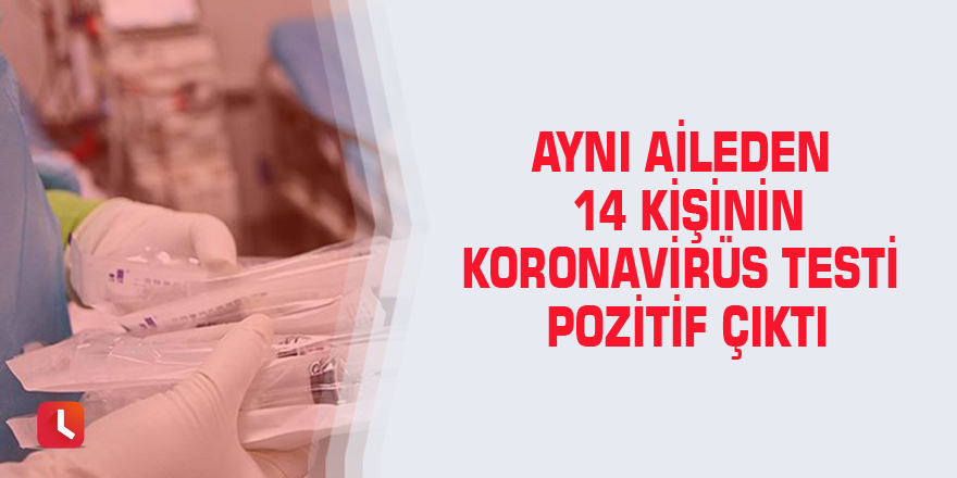 Aynı aileden 14 kişinin koronavirüs testi pozitif çıktı