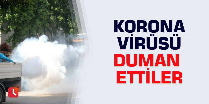 Korona virüsü duman ettiler