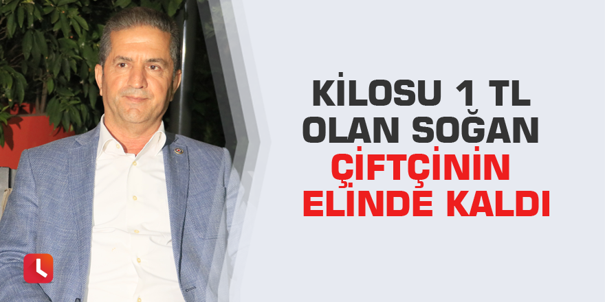 Kilosu 1 TL olan soğan çiftçinin elinde kaldı