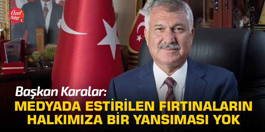 Zeydan Karalar: Medyada estirilen fırtınaların halkımıza bir yansıması yok