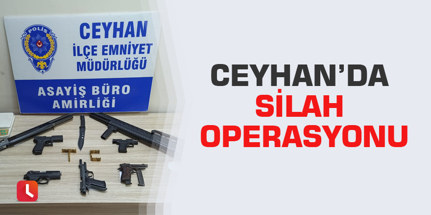 Ceyhan’da silah operasyonu