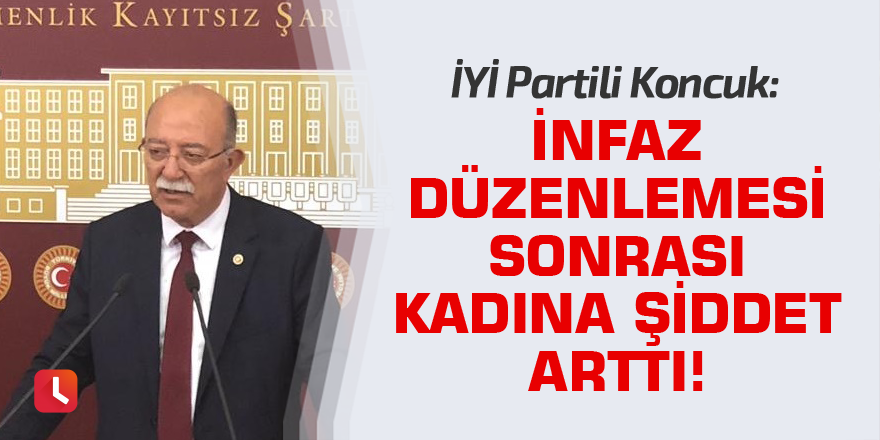 Koncuk: İnfaz düzenlemesi sonrası kadına şiddet arttı!