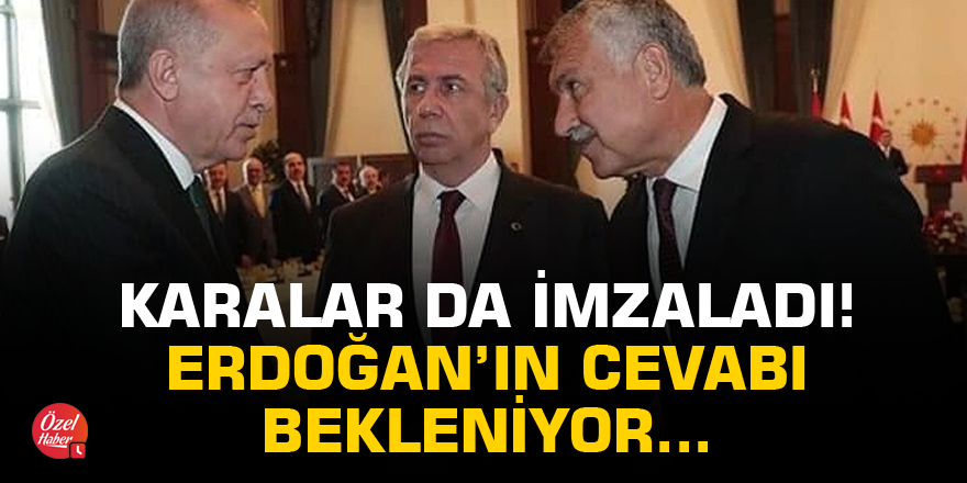 Zeydan Karalar da imzaladı! Cumhurbaşkanının cevabı bekleniyor...