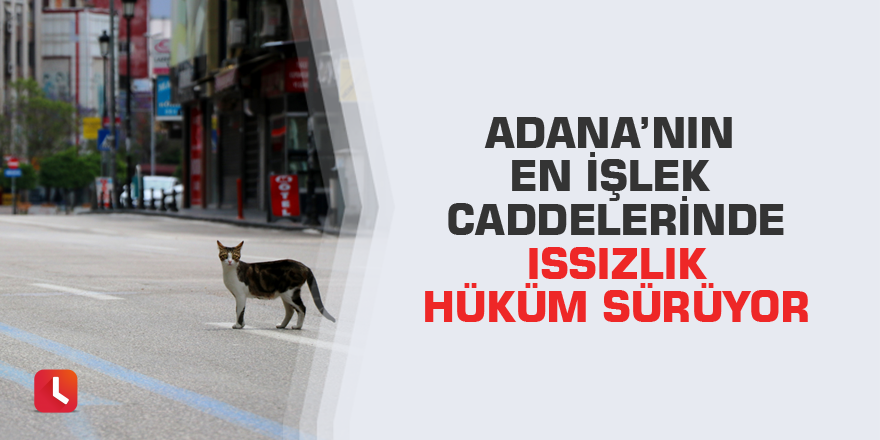 Adana’nın en işlek caddelerinde ıssızlık hüküm sürüyor