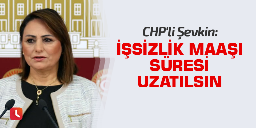 CHP'li Şevkin: İşsizlik maaşı süresi uzatılsın