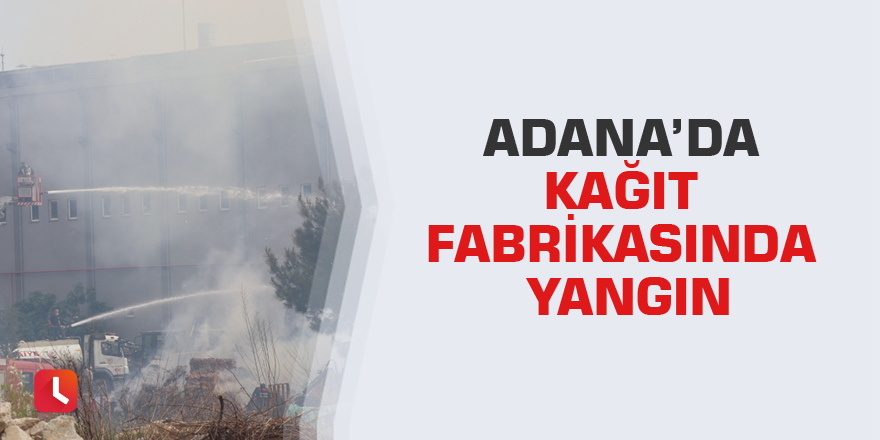 Adana’da kağıt fabrikasında yangın