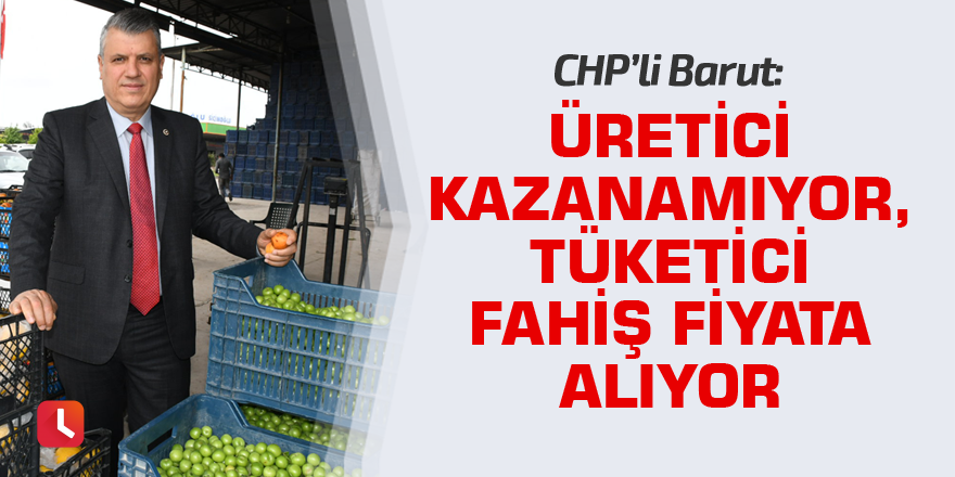 "Üretici kazanamıyor, tüketici fahiş fiyata alıyor"