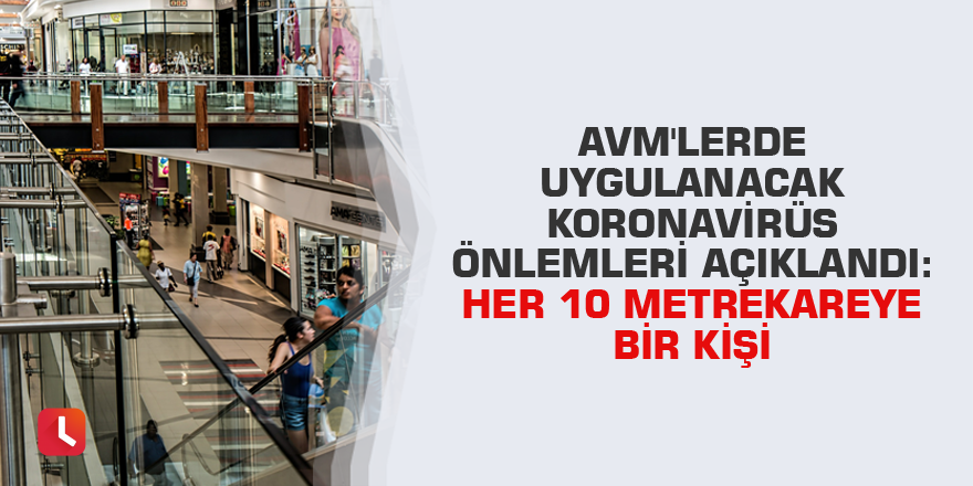 AVM'lerde uygulanacak koronavirüs önlemleri açıklandı: Her 10 metrekareye bir kişi