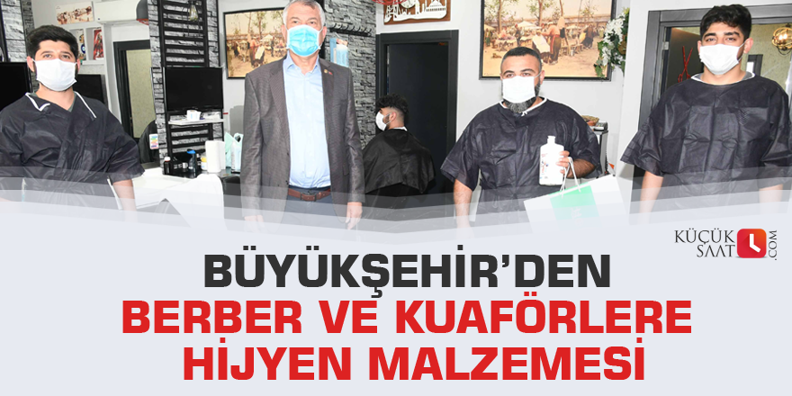 Büyükşehir’den berber ve kuaförlere hijyen malzemesi