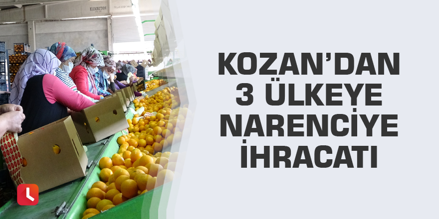 Kozan’dan 3 ülkeye narenciye ihracatı