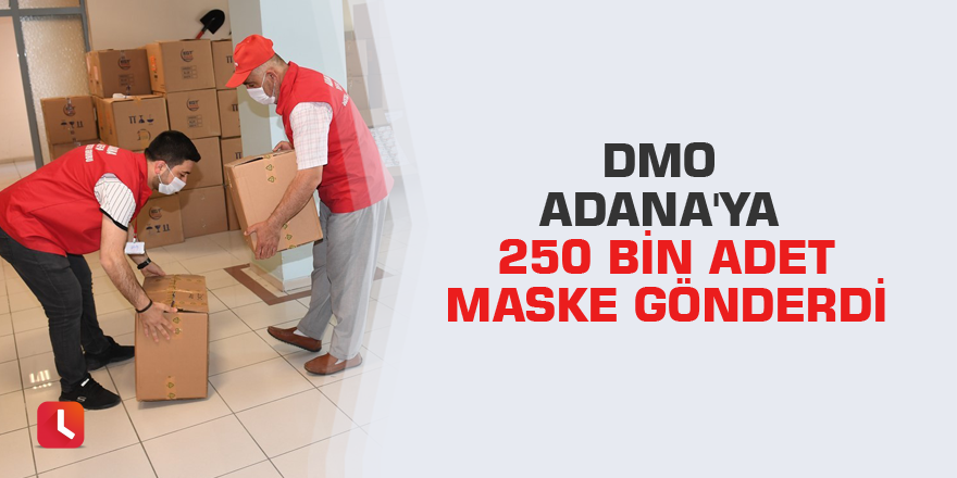 DMO Adana'ya 250 bin adet maske gönderdi