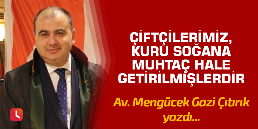 Çıtırık:  Çiftçilerimiz, kuru soğana muhtaç hale getirilmişlerdir