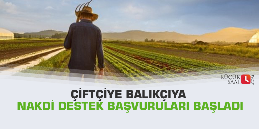 Çiftçiye balıkçıya nakdi destek başvuruları başladı