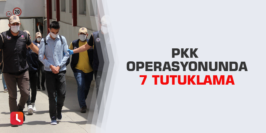 PKK operasyonunda 7 tutuklama