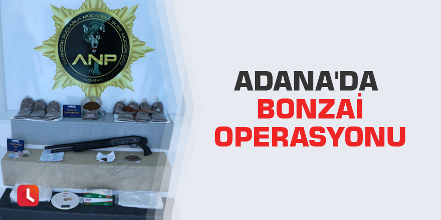 Adana'da bonzai operasyonu