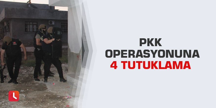 PKK operasyonuna 4 tutuklama