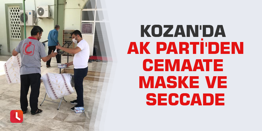 Kozan'da AK Parti'den cemaate maske ve seccade