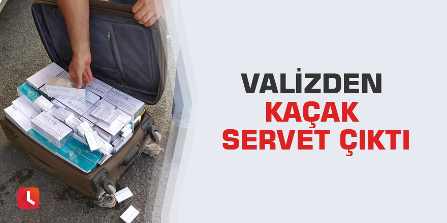 Valizden kaçak servet çıktı