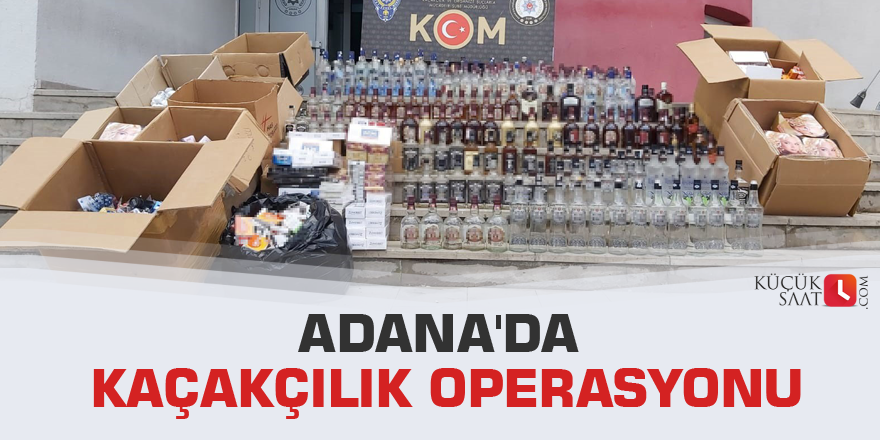 Adana'da kaçakçılık operasyonu