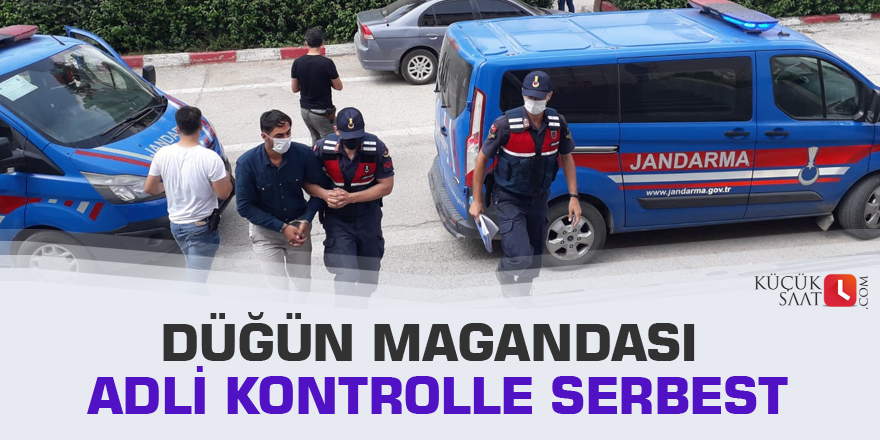 Düğün magandası adli kontrolle serbest