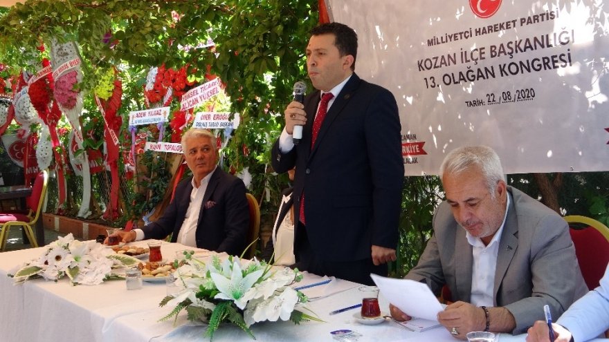 MHP Kozan’da İlçe Başkanı Atlı güven tazeledi