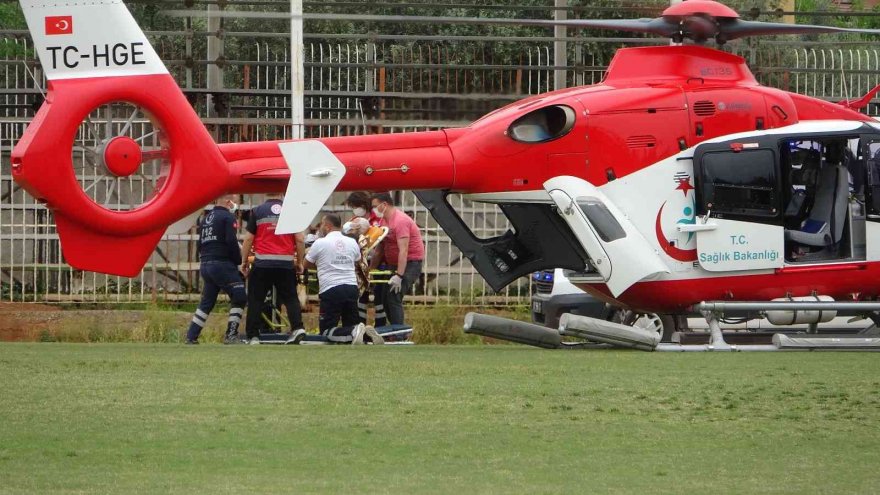 112 hava ambulansı menenjit hastası için havalandı