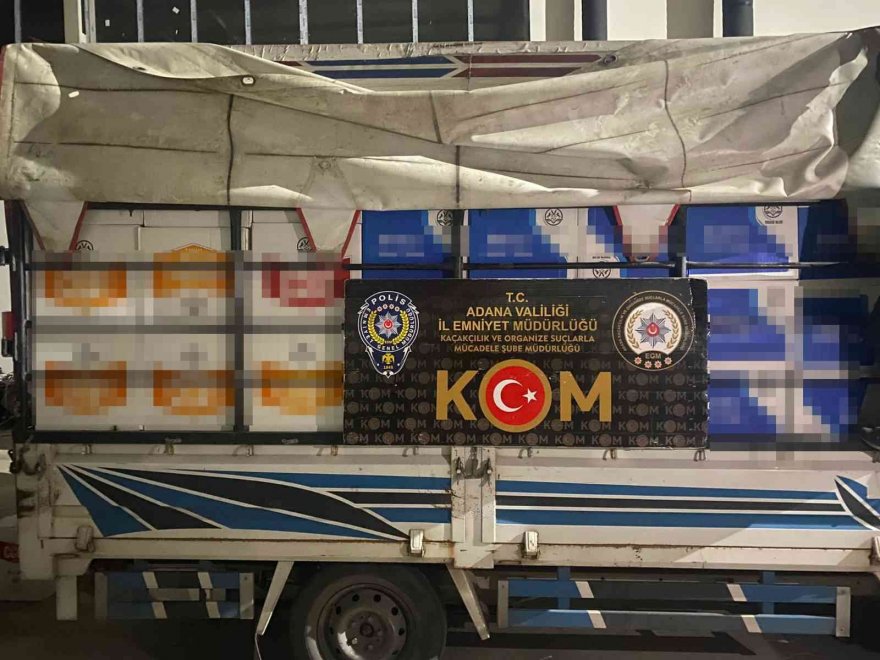 Adana’da 6 milyon 690 bin kaçak makaron ele geçirildi