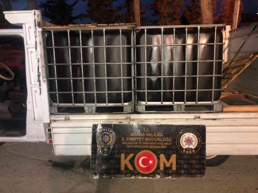 12 bin 400 litre kaçak akaryakıt ele geçirildi