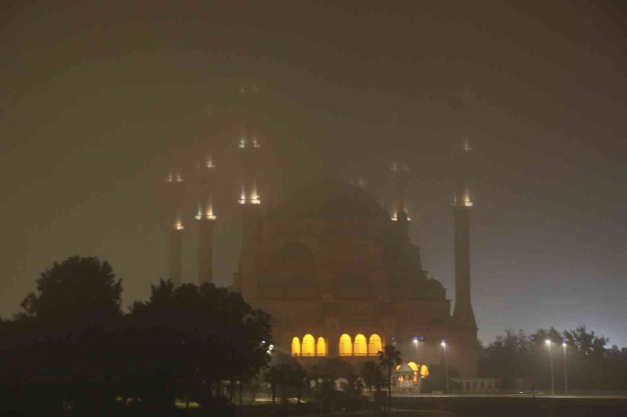 Gece yarısı Adana’da sis etkili oldu