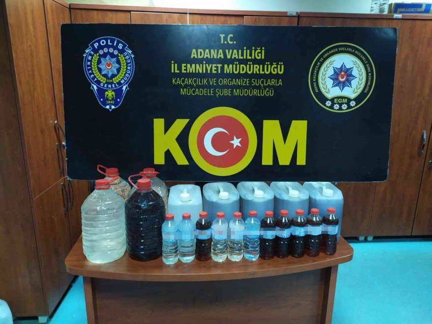 Adana’da kaçakçılık operasyonu: Cep telefonu, akaryakıt, sahte rakı