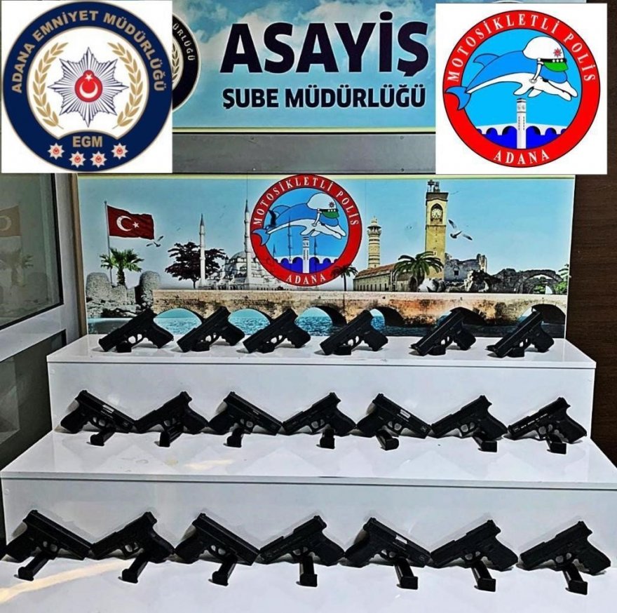 Adana polisi 1 ayda 483 silah ele geçirdi