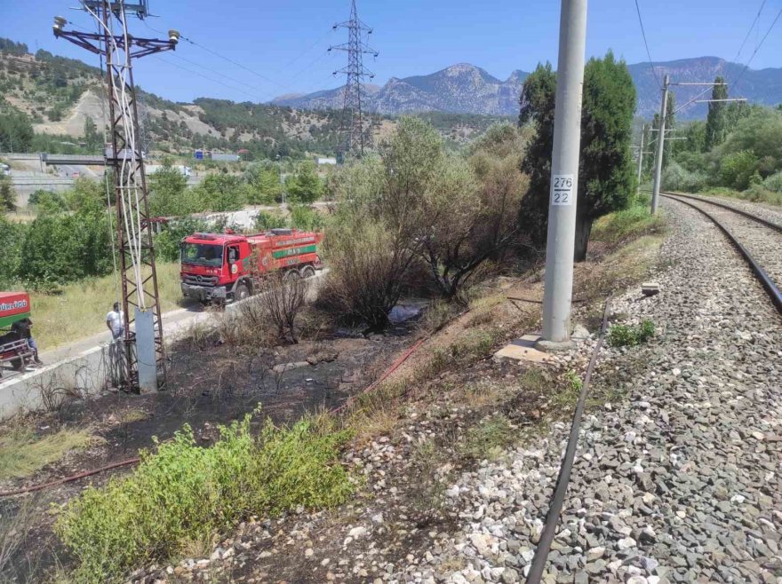 Mesire alanında çıkan yangın söndürüldü