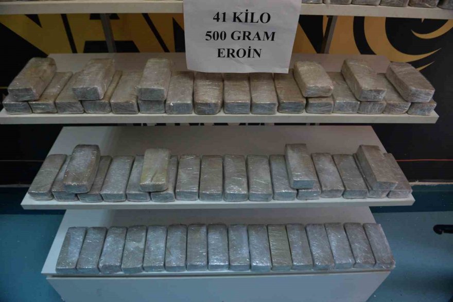 Tırda 41 kilo 500 gram eroin ele geçirildi