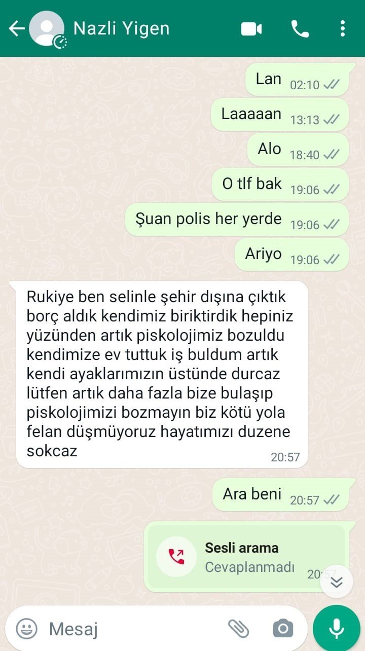 2 kız çocuğu ailelerine mesaj atıp sırra kadem bastı