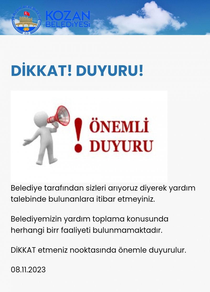 Belediyenin ismi kullanılarak duygu sömürüsüyle iş adamları dolandırılmaya çalışıldı