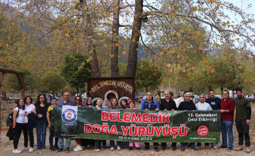 Eğitim-Bir-Sen Adana üyeleri Belemedik’te doğa yürüyüşü yaptı