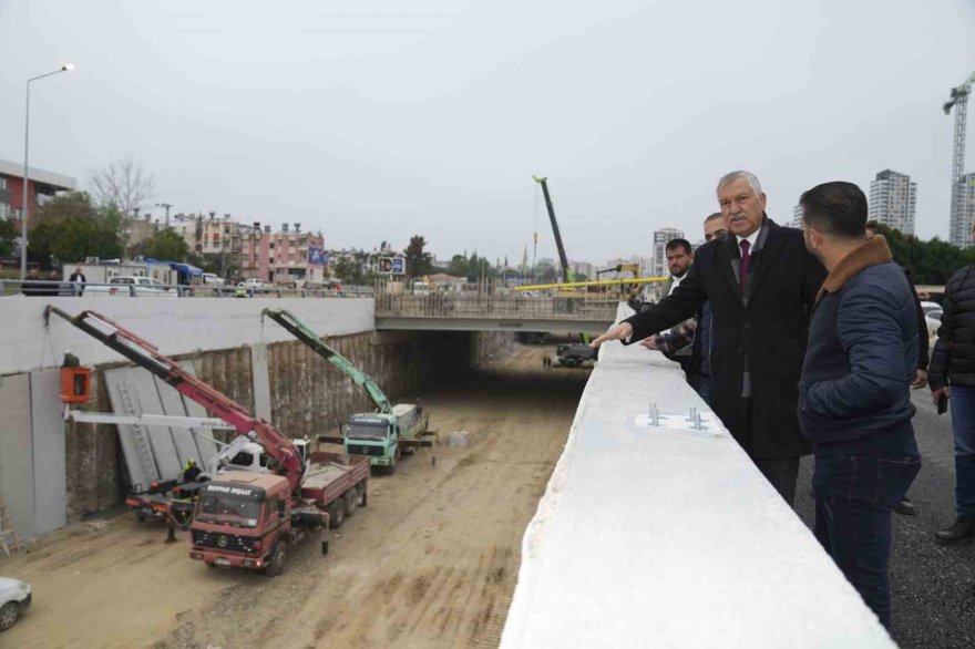 Başkan Karalar, yapımı eden çalışmaları yerinde inceledi