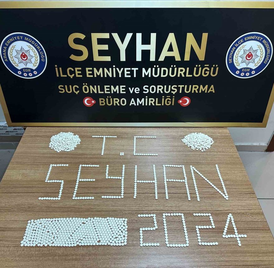 Seyhan polisi, oyuncak “Pelüş ayı” içerisinden uyuşturucu hap yakaladı