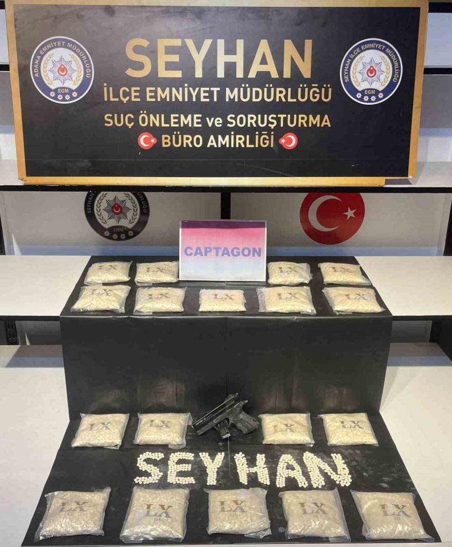 Seyhan polisi 36 bin uyuşturucu hap ele geçirdi