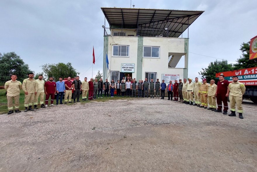 Karaisalı’da orman yangın tatbikatı