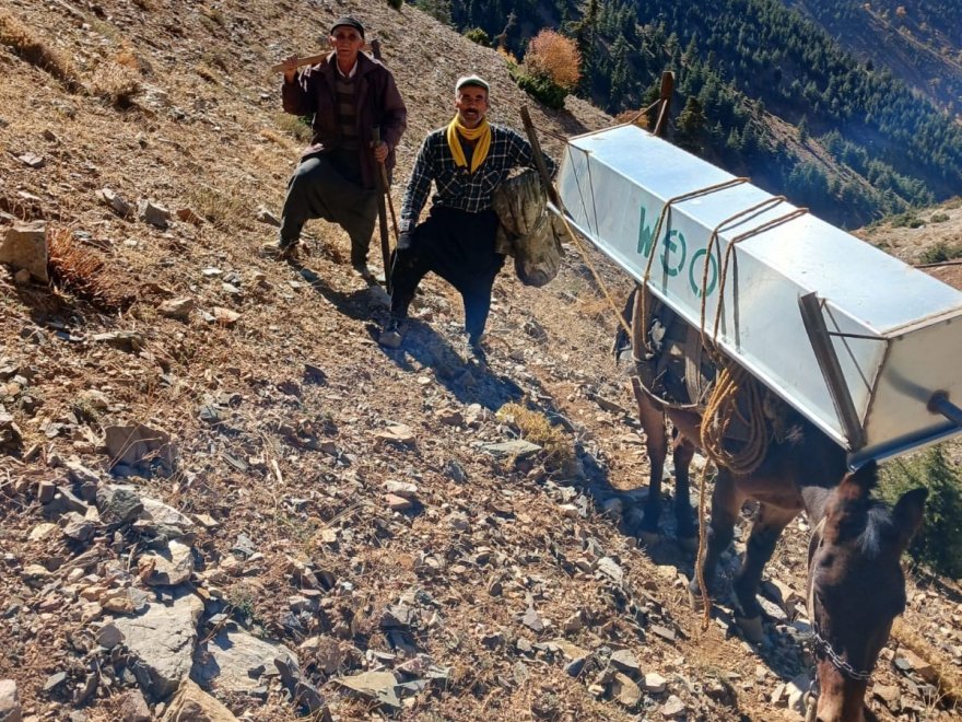 Feke’de meralara su sıvatları yerleştirildi